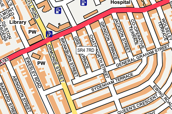 SR4 7RD map - OS OpenMap – Local (Ordnance Survey)
