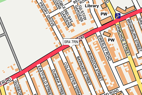 SR4 7RN map - OS OpenMap – Local (Ordnance Survey)