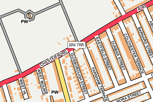 SR4 7RR map - OS OpenMap – Local (Ordnance Survey)