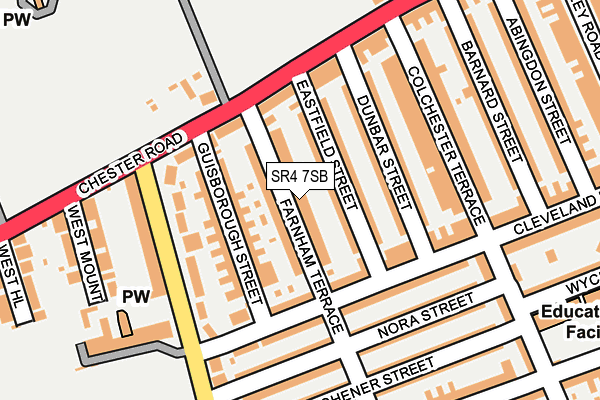 SR4 7SB map - OS OpenMap – Local (Ordnance Survey)