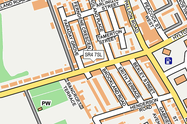 SR4 7SL map - OS OpenMap – Local (Ordnance Survey)