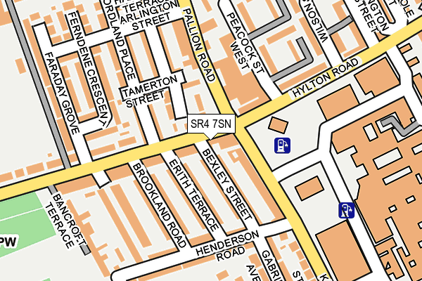 SR4 7SN map - OS OpenMap – Local (Ordnance Survey)