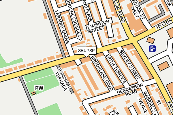 SR4 7SP map - OS OpenMap – Local (Ordnance Survey)