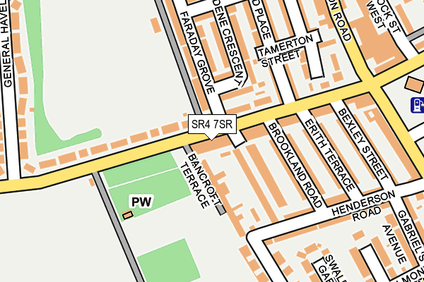 SR4 7SR map - OS OpenMap – Local (Ordnance Survey)
