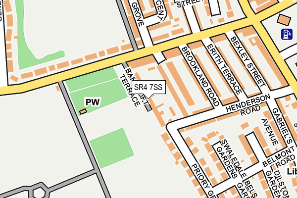SR4 7SS map - OS OpenMap – Local (Ordnance Survey)