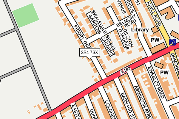 SR4 7SX map - OS OpenMap – Local (Ordnance Survey)