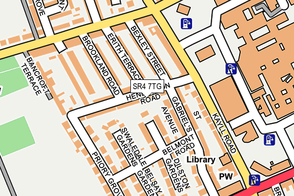 SR4 7TG map - OS OpenMap – Local (Ordnance Survey)