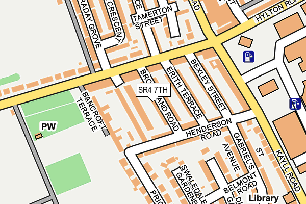 SR4 7TH map - OS OpenMap – Local (Ordnance Survey)