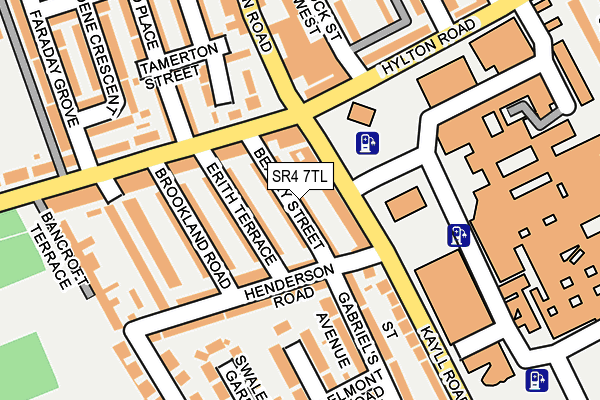 SR4 7TL map - OS OpenMap – Local (Ordnance Survey)