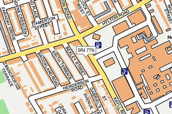 SR4 7TN map - OS OpenMap – Local (Ordnance Survey)
