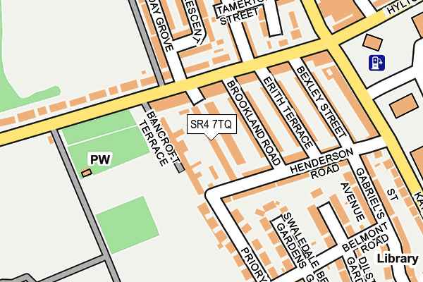 SR4 7TQ map - OS OpenMap – Local (Ordnance Survey)