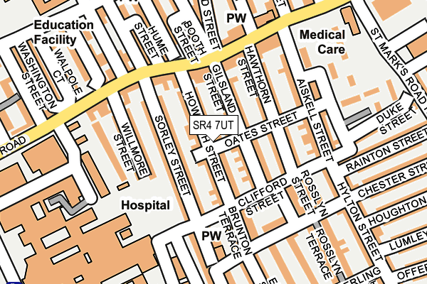 SR4 7UT map - OS OpenMap – Local (Ordnance Survey)