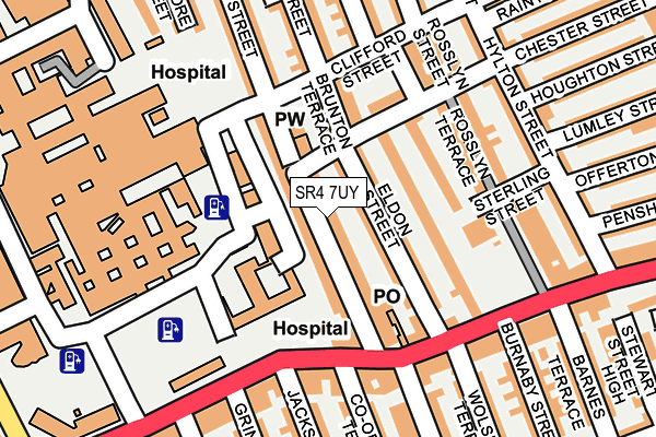 SR4 7UY map - OS OpenMap – Local (Ordnance Survey)