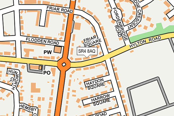 SR4 8AQ map - OS OpenMap – Local (Ordnance Survey)
