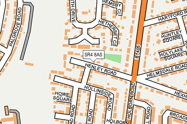 SR4 8AS map - OS OpenMap – Local (Ordnance Survey)