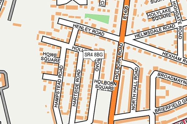 SR4 8BG map - OS OpenMap – Local (Ordnance Survey)