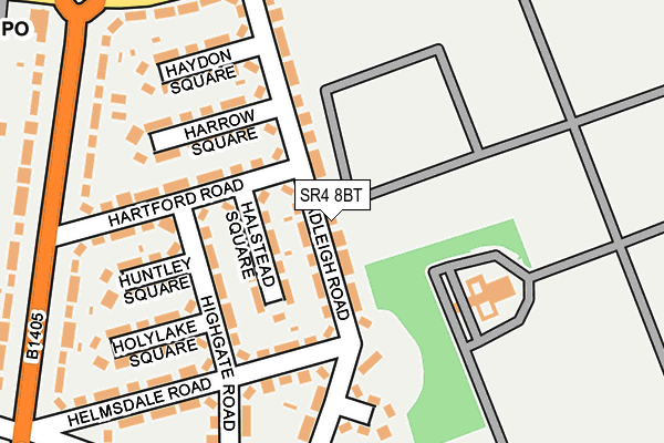 SR4 8BT map - OS OpenMap – Local (Ordnance Survey)