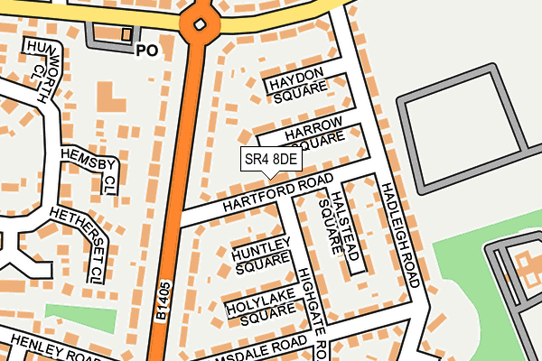 SR4 8DE map - OS OpenMap – Local (Ordnance Survey)