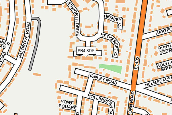 SR4 8DP map - OS OpenMap – Local (Ordnance Survey)