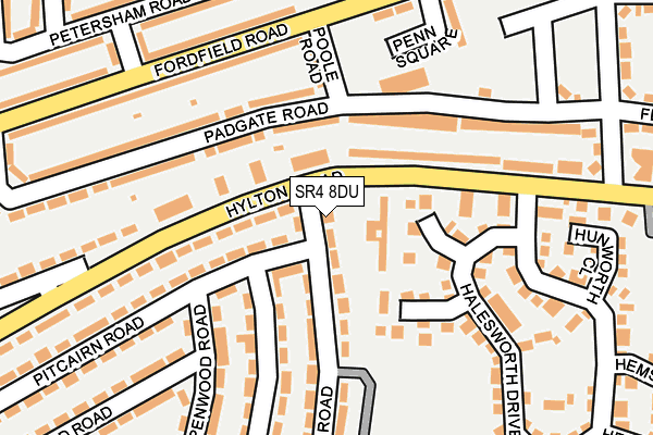 SR4 8DU map - OS OpenMap – Local (Ordnance Survey)
