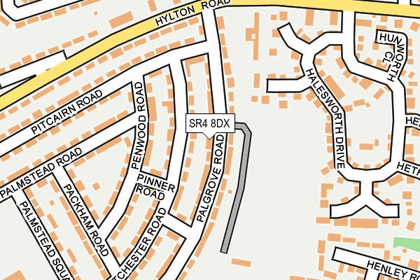 SR4 8DX map - OS OpenMap – Local (Ordnance Survey)