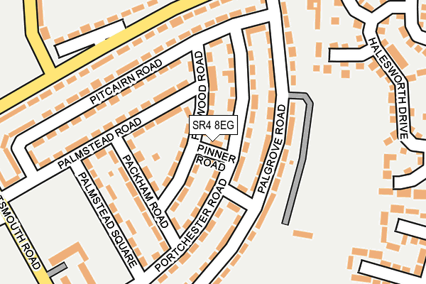 SR4 8EG map - OS OpenMap – Local (Ordnance Survey)