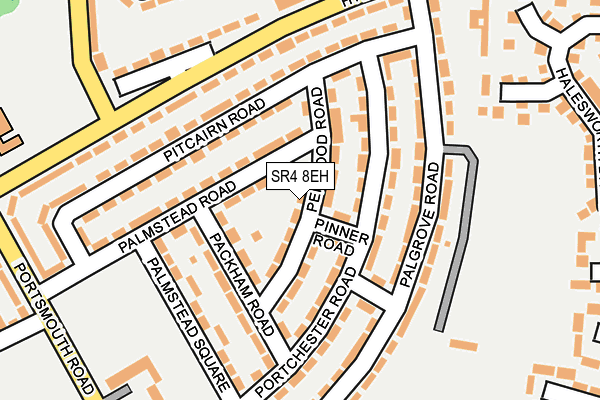 SR4 8EH map - OS OpenMap – Local (Ordnance Survey)
