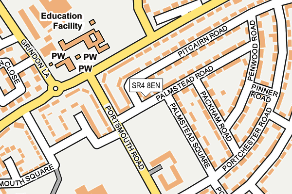 SR4 8EN map - OS OpenMap – Local (Ordnance Survey)