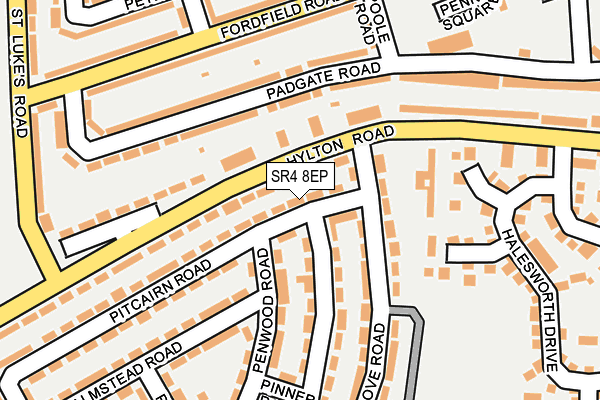 SR4 8EP map - OS OpenMap – Local (Ordnance Survey)