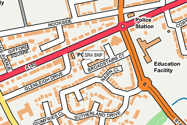 SR4 8NP map - OS OpenMap – Local (Ordnance Survey)