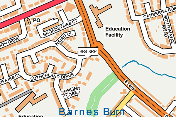 SR4 8RP map - OS OpenMap – Local (Ordnance Survey)