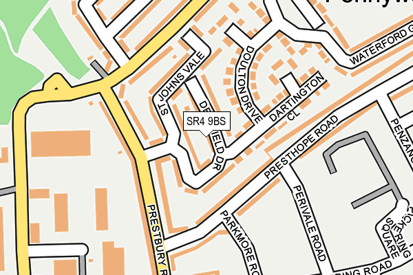 SR4 9BS map - OS OpenMap – Local (Ordnance Survey)