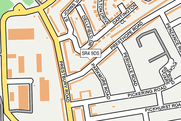 SR4 9DS map - OS OpenMap – Local (Ordnance Survey)