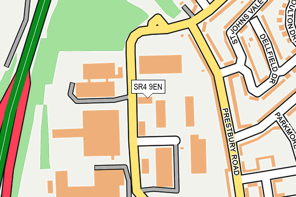 SR4 9EN map - OS OpenMap – Local (Ordnance Survey)