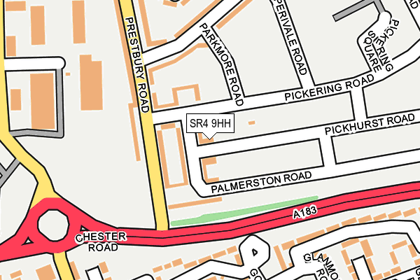 SR4 9HH map - OS OpenMap – Local (Ordnance Survey)