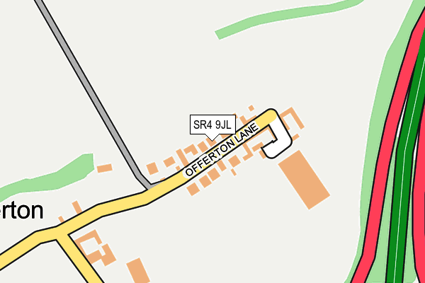 SR4 9JL map - OS OpenMap – Local (Ordnance Survey)