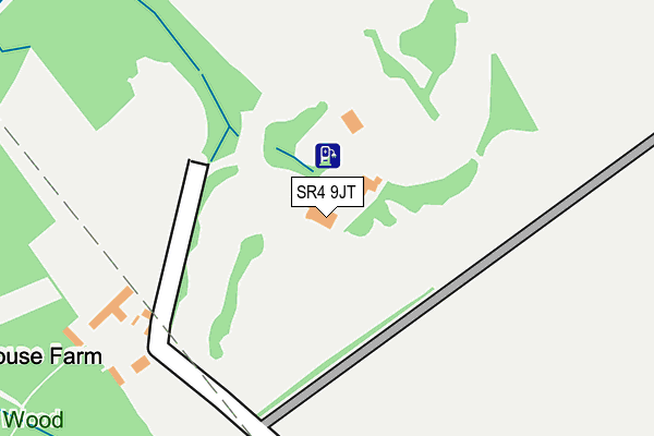 SR4 9JT map - OS OpenMap – Local (Ordnance Survey)