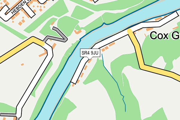 SR4 9JU map - OS OpenMap – Local (Ordnance Survey)