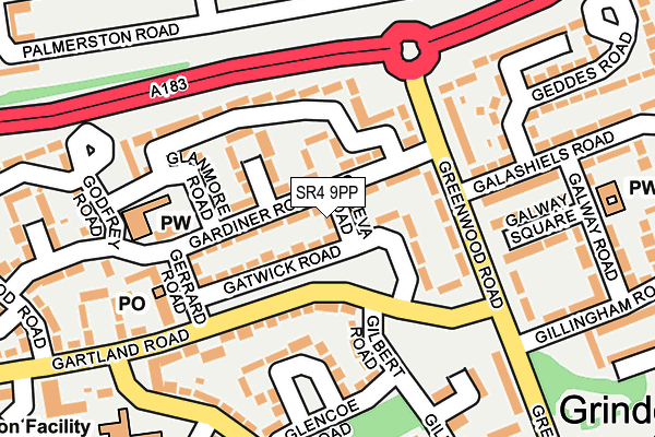 SR4 9PP map - OS OpenMap – Local (Ordnance Survey)