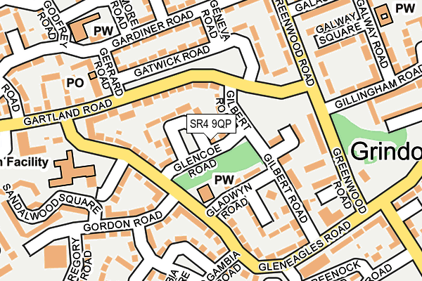 SR4 9QP map - OS OpenMap – Local (Ordnance Survey)