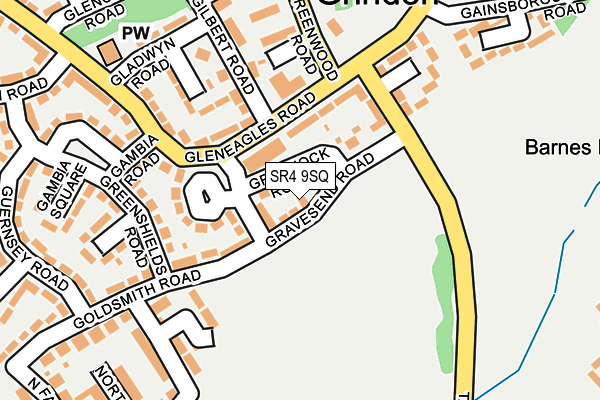 SR4 9SQ map - OS OpenMap – Local (Ordnance Survey)