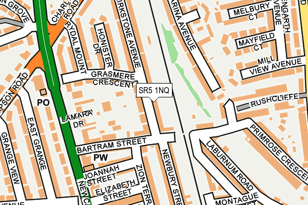 SR5 1NQ map - OS OpenMap – Local (Ordnance Survey)