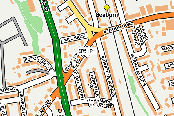 SR5 1PH map - OS OpenMap – Local (Ordnance Survey)