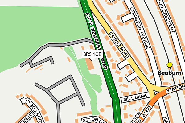 SR5 1QE map - OS OpenMap – Local (Ordnance Survey)
