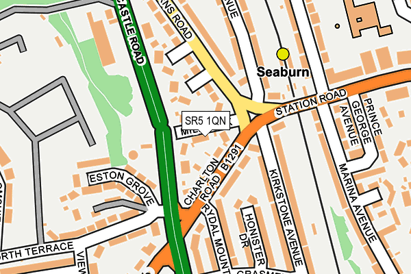 SR5 1QN map - OS OpenMap – Local (Ordnance Survey)