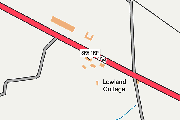 SR5 1RP map - OS OpenMap – Local (Ordnance Survey)