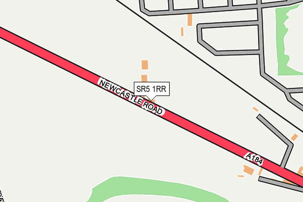 SR5 1RR map - OS OpenMap – Local (Ordnance Survey)