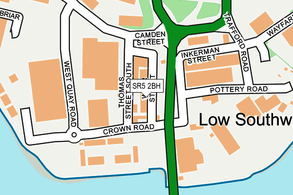 SR5 2BH map - OS OpenMap – Local (Ordnance Survey)