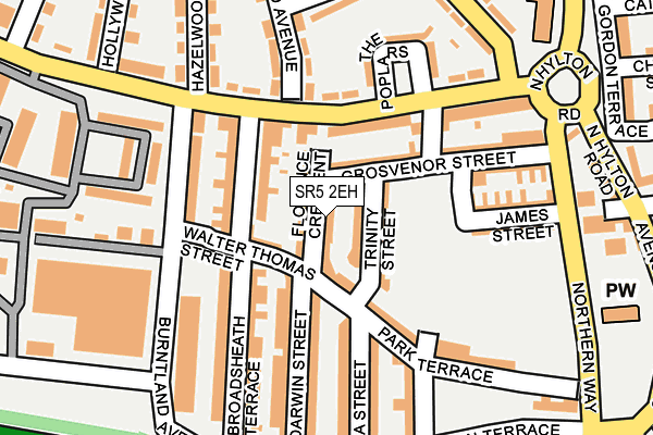 SR5 2EH map - OS OpenMap – Local (Ordnance Survey)