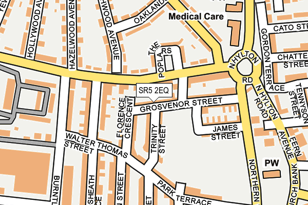 SR5 2EQ map - OS OpenMap – Local (Ordnance Survey)